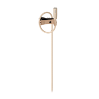SUBMINIATURE OMNIDIRECTIONAL CONDENSER LAPEL MICROPHONE WITH 55" CABLE TERMINATED WITH LOCKING